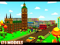 Low poly city: London square