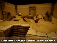 Low Poly Ancient Egypt Temples Pack