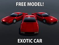 Exotic Sportscar - Free Model