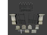 Cemetery Items Pack