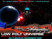 Low Poly Sci-Fi Universe