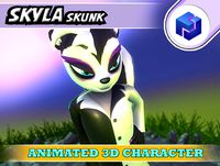 Skyla Skunk Character