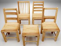 Wooden chairs