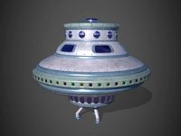 Ufo in Cartoon style