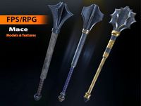 Medieval - Mace 3 - Models &amp; Textures