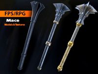 Medieval - Mace 2 - Models &amp; Textures