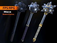 Medieval - Mace 1 - Models &amp; Textures