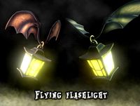 Flying flashlight