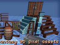 Fantasy 3D Pixel Assets