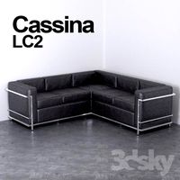 Corner sofa Cassina Le Corbusier LC2