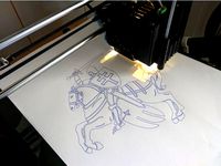 Anycubic I3 Mega pen pencil holder by Sam_Gold