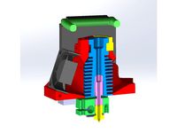 Anycubic Kossel Linear Plus upgrade hotend E3D V6 effector by rosch8