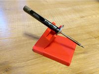 TS100 Soldering iron holder with hevy bottom by sasha_ferrum