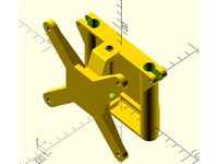 swiveling wal mount monitor slide by arturslab