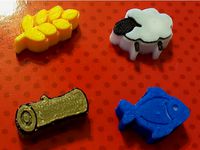 Kingdomino - The Court Resource Tokens by knutsonj