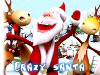 Crazy Santa and reindeers Christmas pack