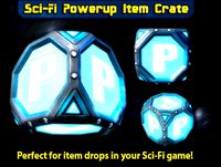 Sci-Fi Powerup Item Crate