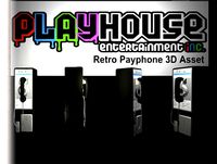 Retro Payphone 3D Asset