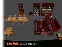 Low Poly Retro Interior