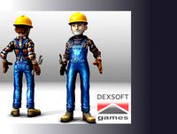 Cartoon Construction Worker