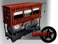 Post-apocalyptic train car