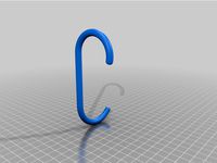 Twisted S Hook (Bathroom hanger)  by 1DPrinter