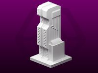 GreebleCity Cyberpunk: Server Building by Fisk400