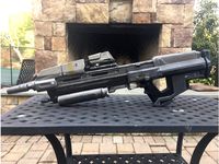 Halo Reach Assault Rifle MA37 (With decals, stand, and instructions!) by Vantave