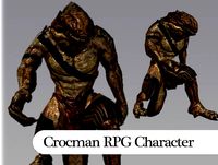 Crocman RPG Enemy Chracter