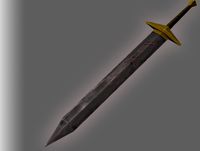 Broadsword - Fantasy Themed, Damaged & Hand Painted