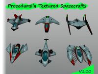 Procedurally Textured Spacecrafts