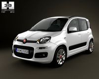 Fiat Panda 2012 3D Model