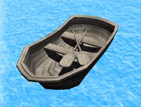 Wooden Rowboat