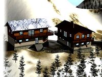 Alpine Hut With Balcony