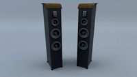 Speakers Audio System 3D Model