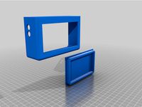 Supporto amperometro 47x87mm ender 3 - ender 3 amperemeter 47x87mm support by Luca_Bon