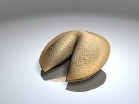 Fortune Cookie 3D Model