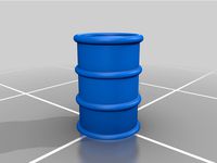 Single Unattached 55 Gallon Barrel -- N Scale by Sumner