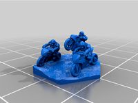 Battletech Motorized Infantry Motorbikes by Kiwicolourstudio