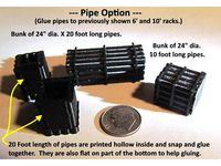 Bunk of 16 pipes - 24 inch dia. X 20 feet long -- Use on switch machine or other places. by Sumner