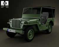 Jeep Willys MB 1941 3D Model