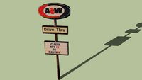A and W sign, Amery WI