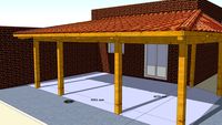 Terraza. Porche GL01 en Castelldefels