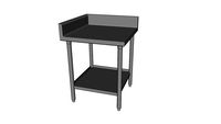 Worktable w/Back & Side Splashes & Under-Shelf WT2-30-US-30]