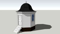 Octagonal Gardenhouse with Bell Roof