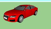 Audi A7 tro cool toute rouge