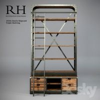 Restoration Hardware - 1950s Dutch Shipyard Triple Shelving