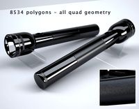 Realistic Flashlight Model Texture AD Material 3D Model