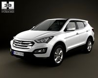 Hyundai Santa Fe Sport 2013 3D Model
