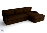Winslow sectional brown linen 7843-3102 LAF